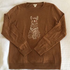 J Crew llama Sweater
